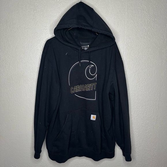 Carhartt Graphic Hoodie Black Size XL - Picture 2 of 5